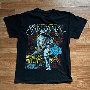 Santana House of Blues 2005 Concert T-Shirt Black Greatest Hits Live Mens M